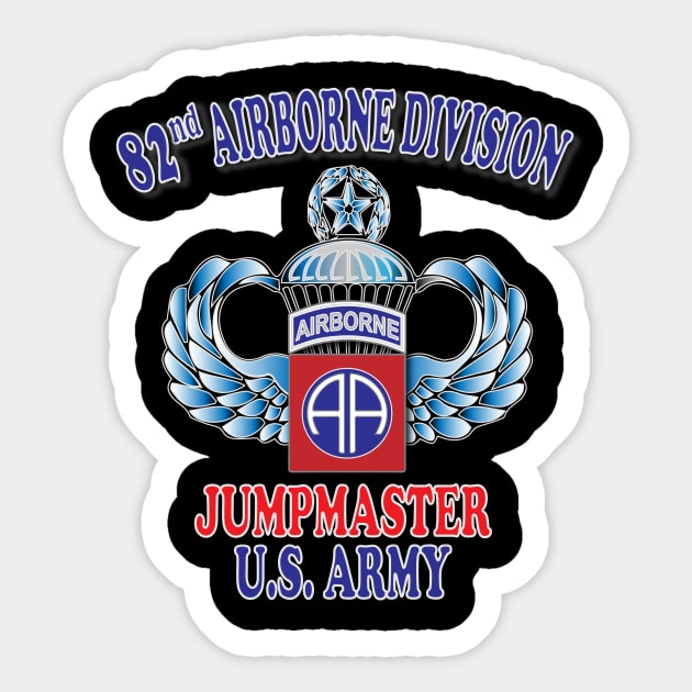 82nd Airborne Jumpmaster- Master Jump Wings Sticker by Relaxed Lifestyle Products